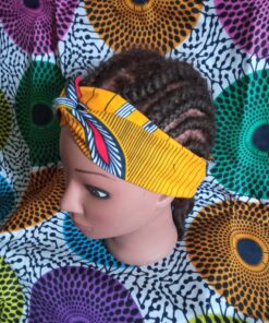 headband en wax tissu wax grotto jaune boucl'ebene by aime ti_2