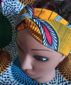 headband en wax tissu wax grotto jaune boucl'ebene by aime ti_7