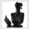 Ensemble bijoux en perle KROBO (COLLIERS, bracelet et boucles d'oreilles)