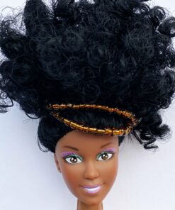 Coiffe tribale brune