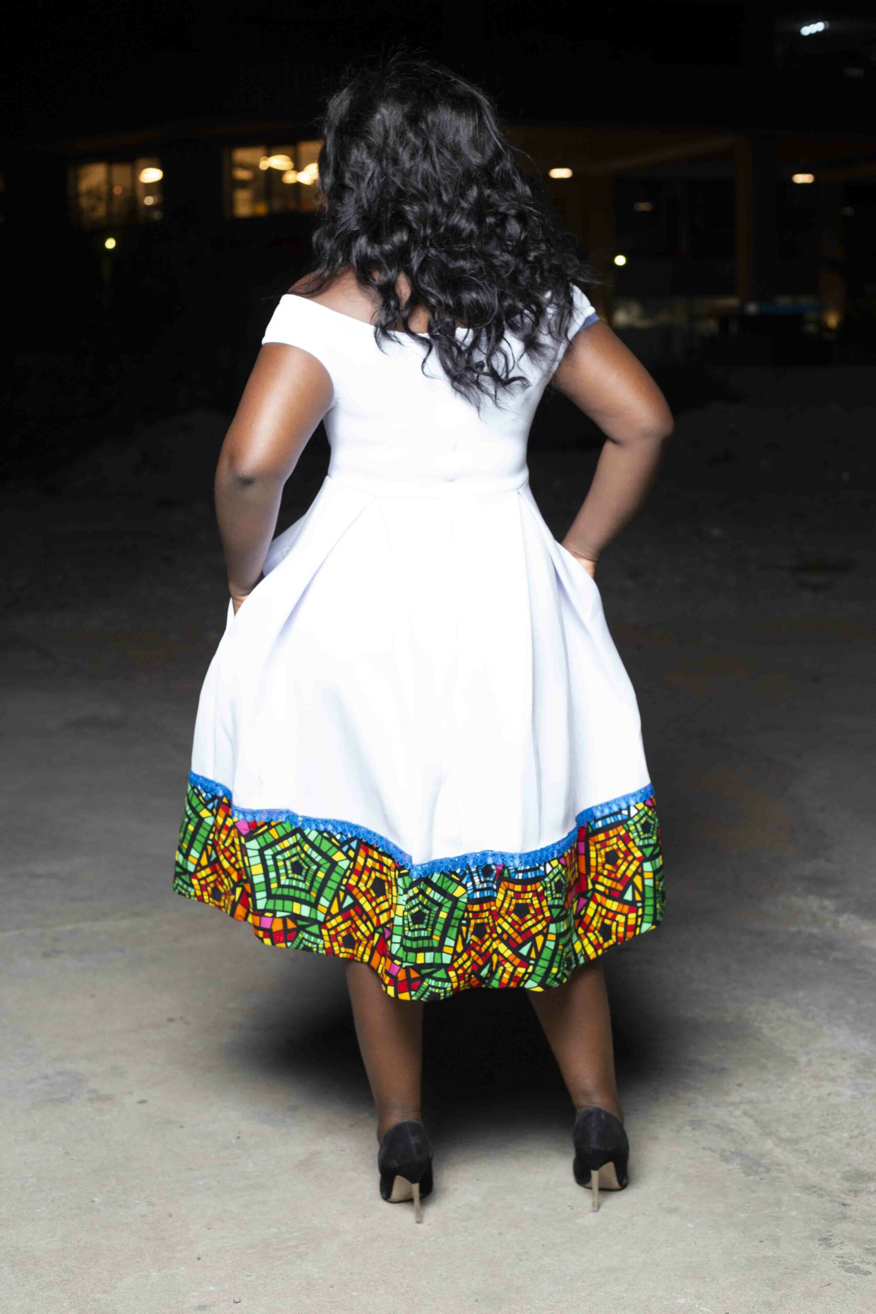 Kitenge mixed with clearance chiffon designs