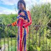 Robe longue en wax Zelie