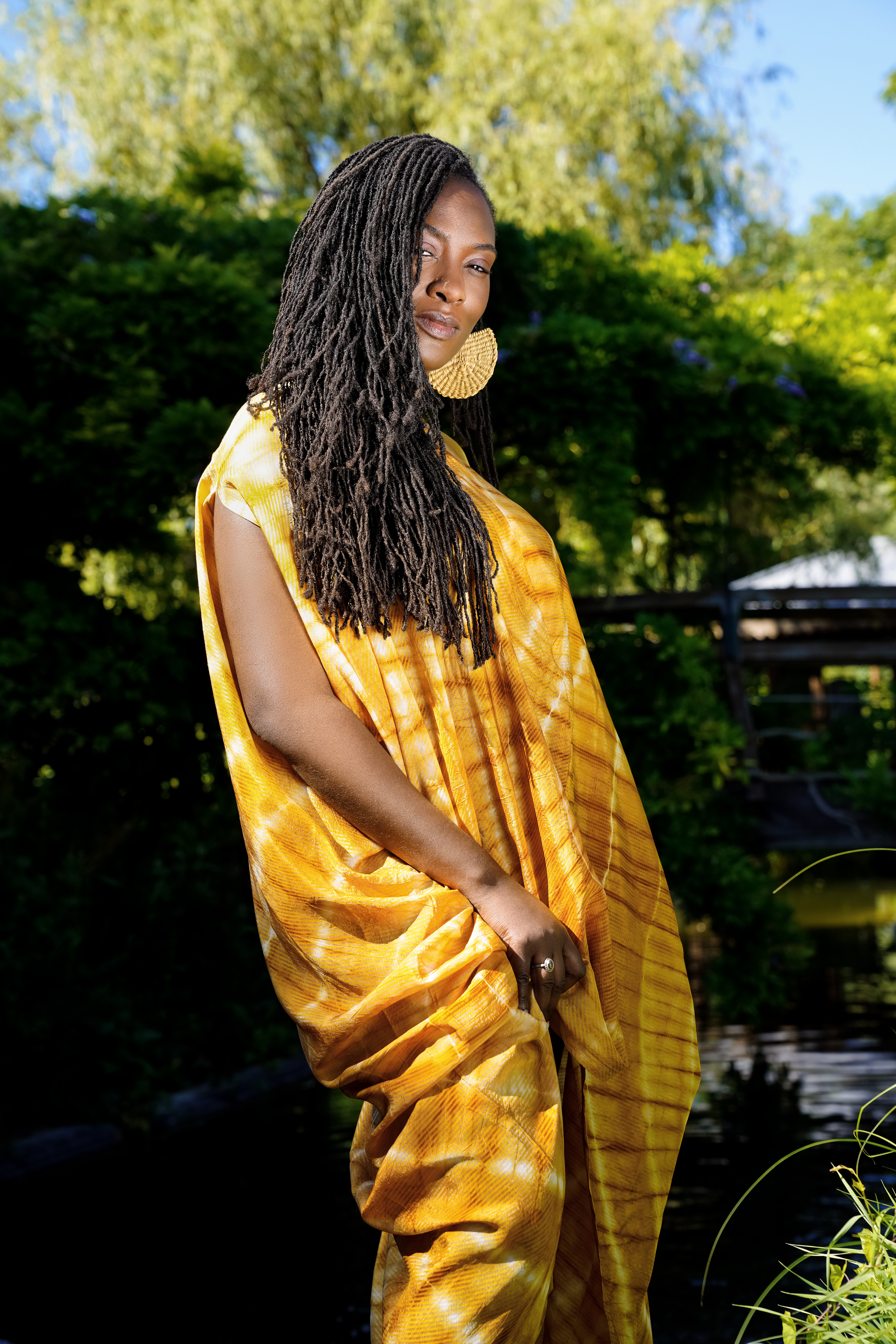 robe joune, boubou jaune, oversized dresse, yellow dresse, summer dress, robe de soirée